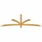 Ekena Millwork Davenport Timber Gable Bracket, Western Red Cedar, 108"W x 31 1/2"H x 2"D x 4"F, 7/12 Pitch GBW108X31X0204DAV00RWR - alternate 1